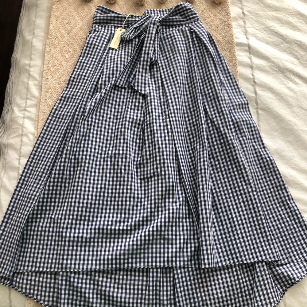 Max Studio Gingham Skirt